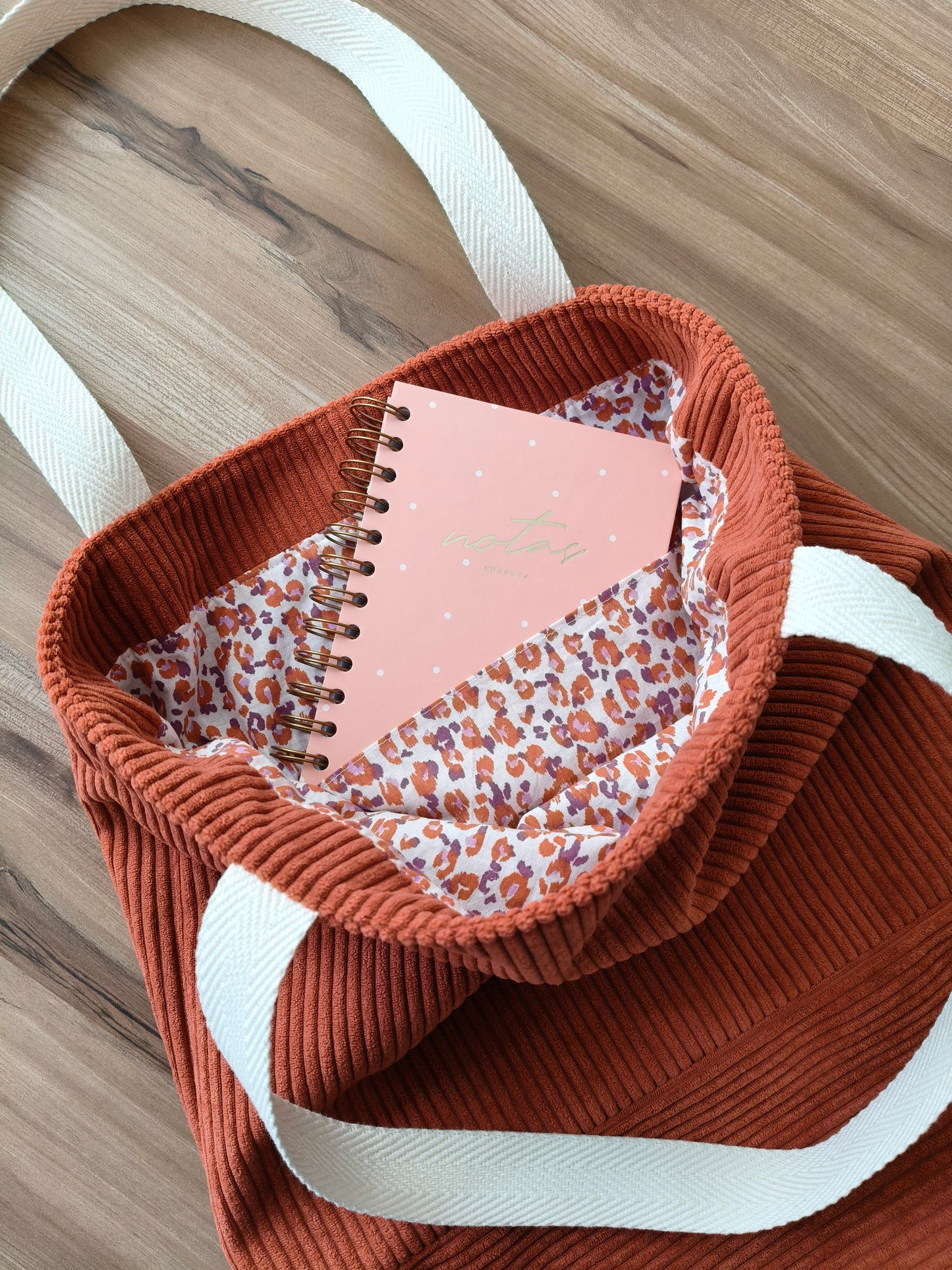 Totebag de pana aterciopelada