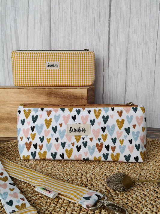 Estuche triangular hearts