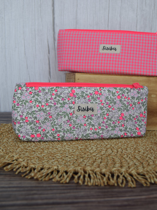 Estuche triangular vichy flúor