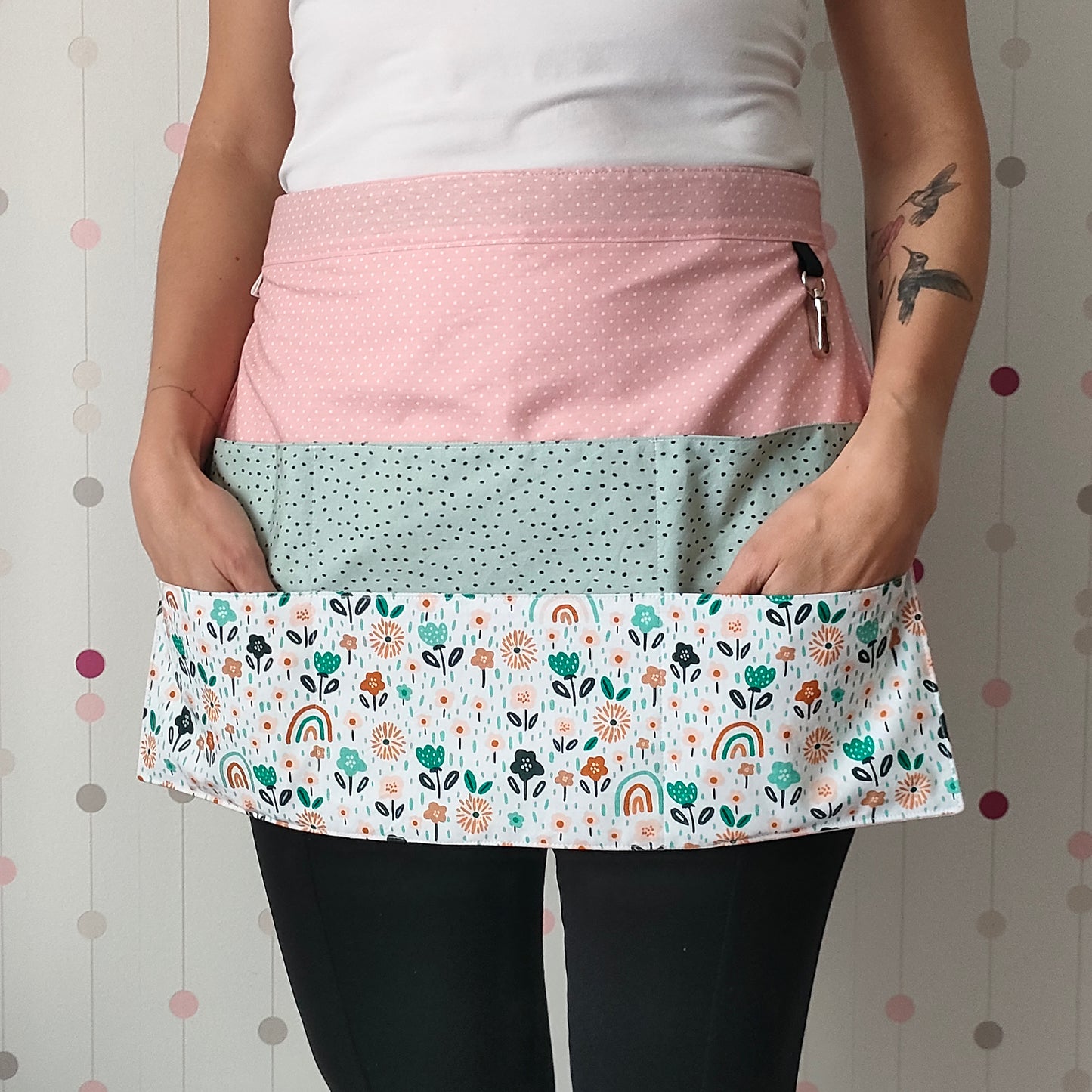 Delantal flores primavera