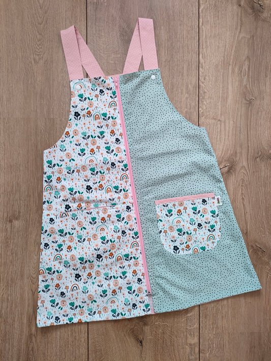 Pichi flores y arcoiris rosa