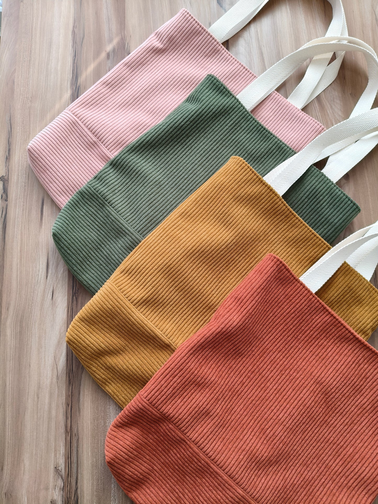 Totebag de pana aterciopelada