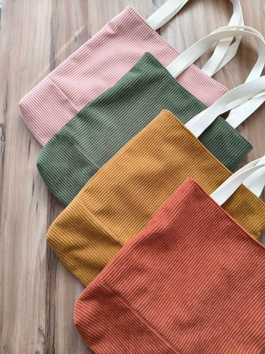Totebag de pana aterciopelada