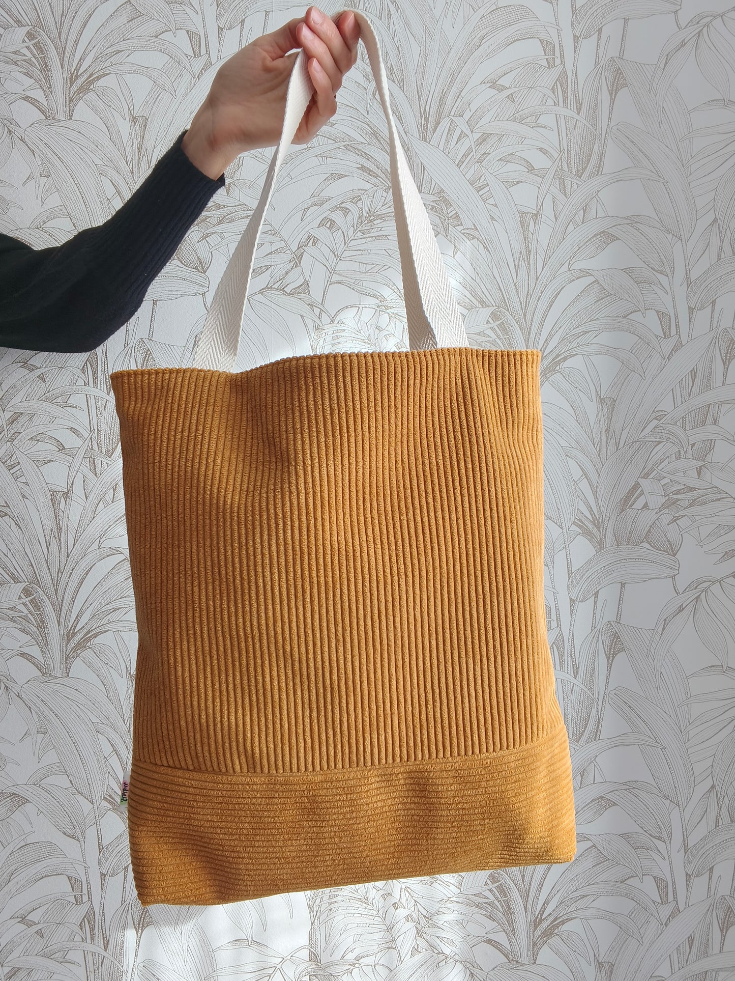 Totebag de pana aterciopelada