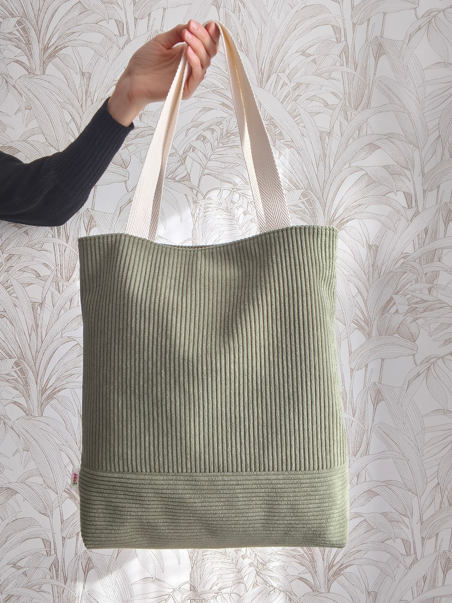 Totebag de pana aterciopelada
