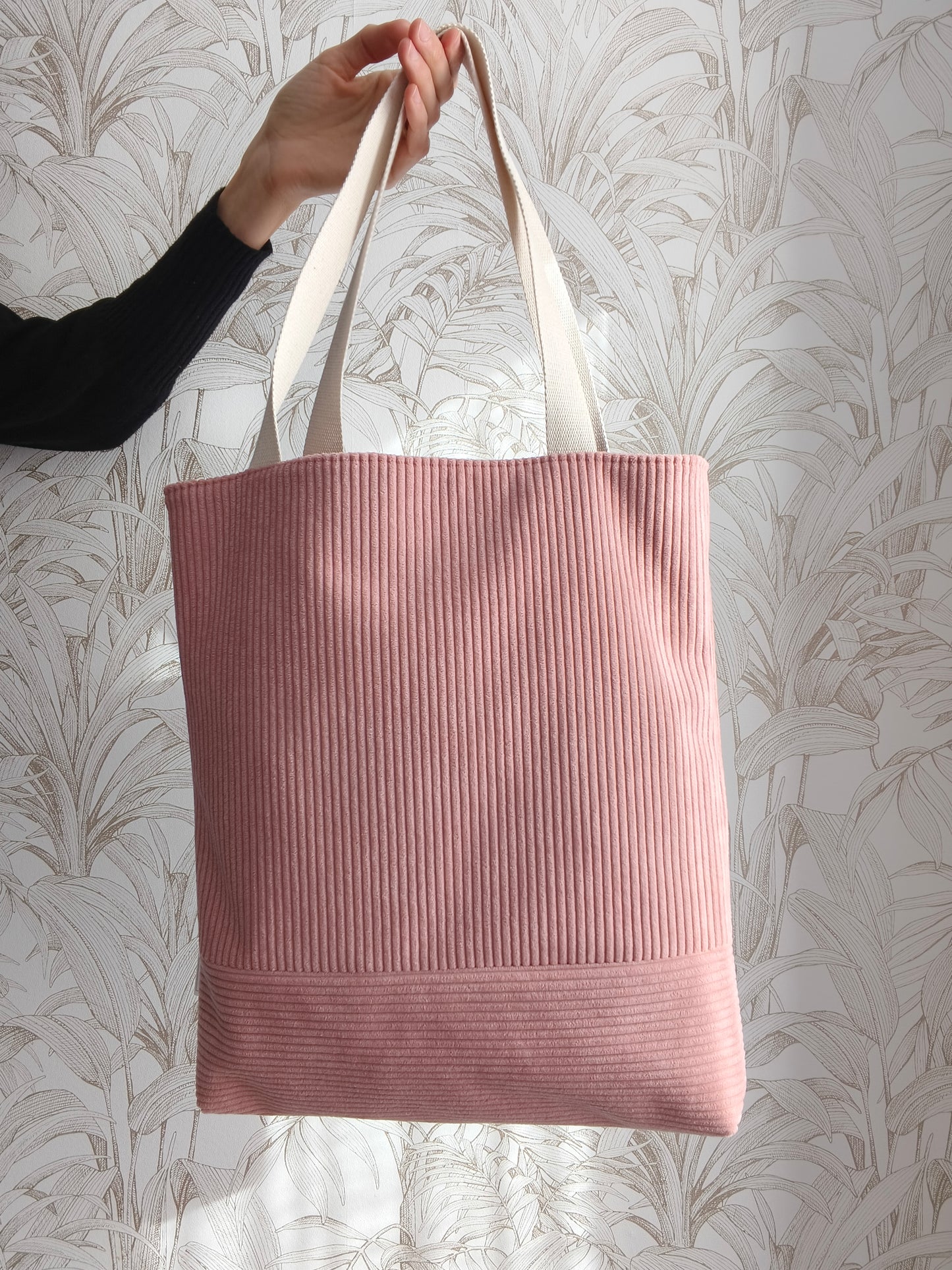 Totebag de pana aterciopelada
