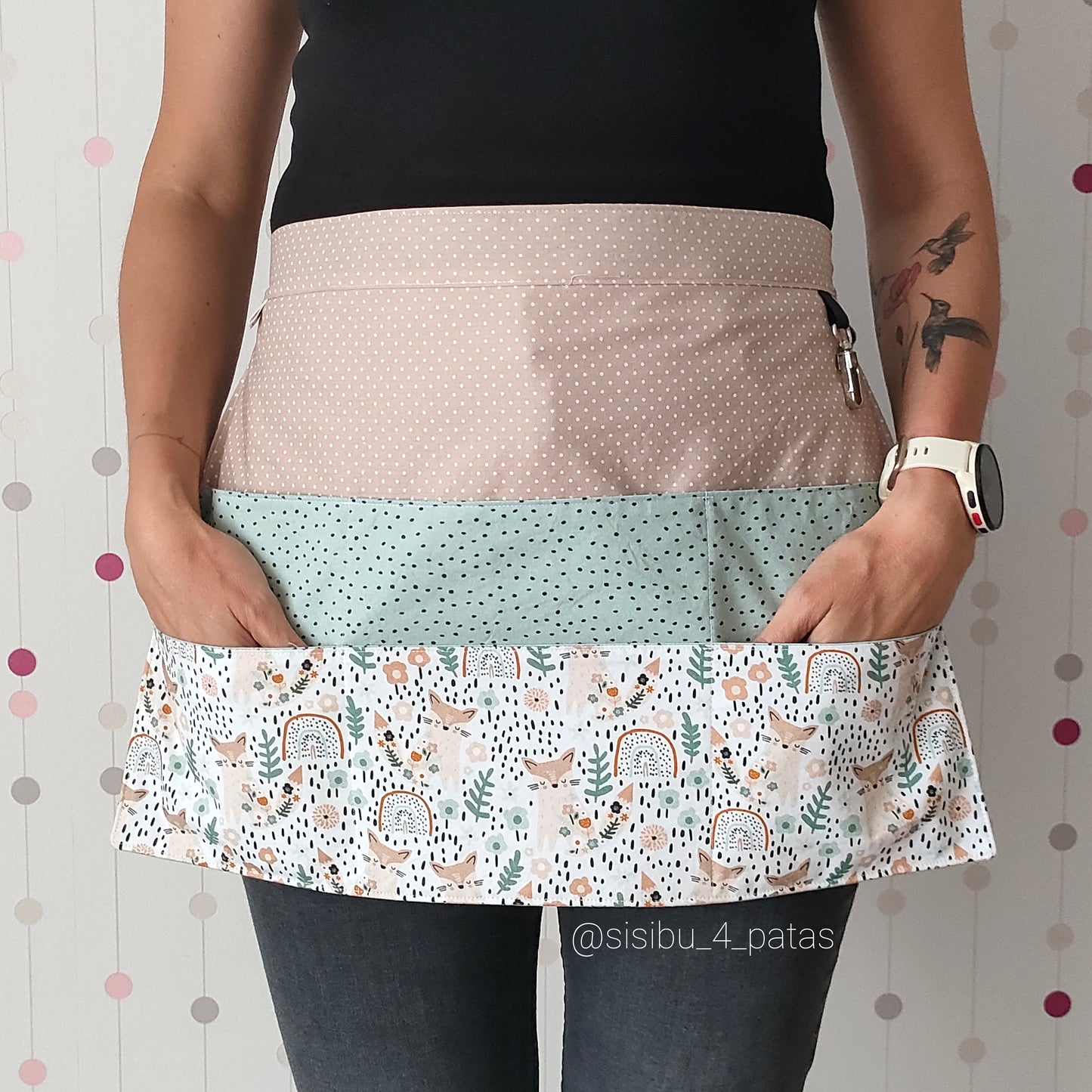 Delantal zorritos primavera