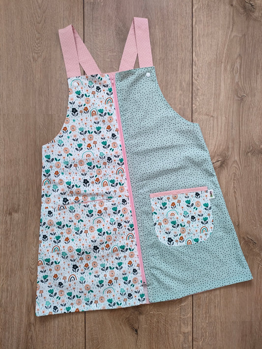 Pichi maestra flores y arcoiris rosa