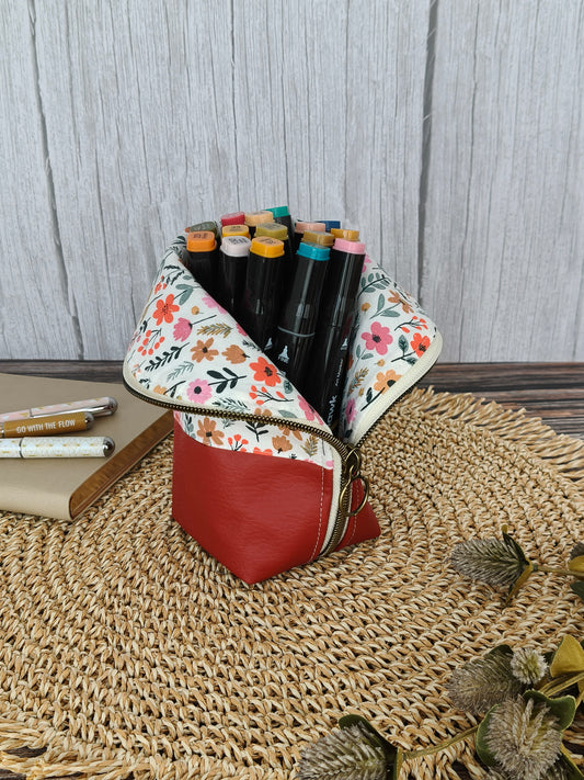 Estuche vertical flora